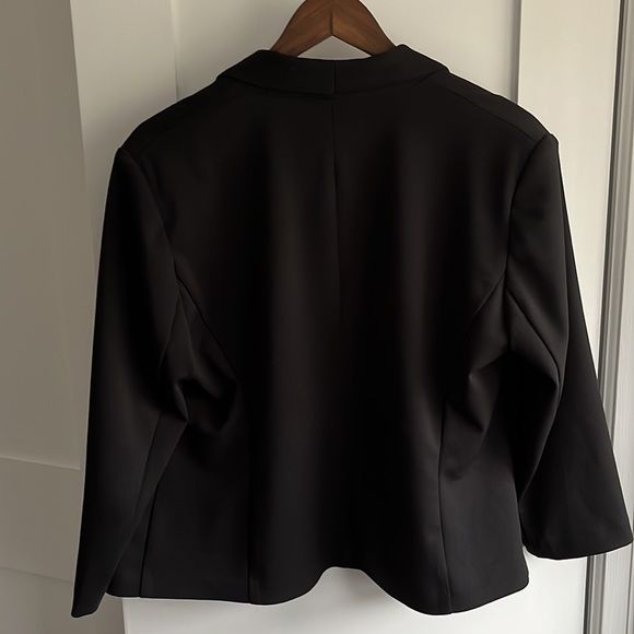 Anne Klein Collared Black Blazer New Size L - Picture 4 of 4